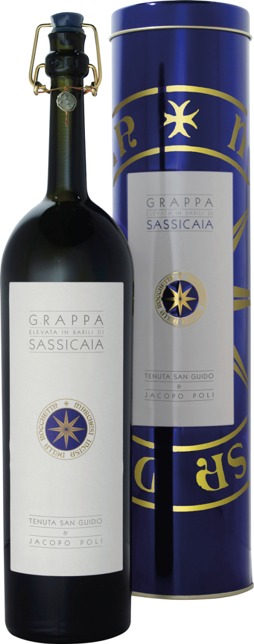 Jacopo Poli Barili di Grappa di Bolgheri Sassicaia Grappa di Uve Cabernet Sauvignon & Cabernet Fran