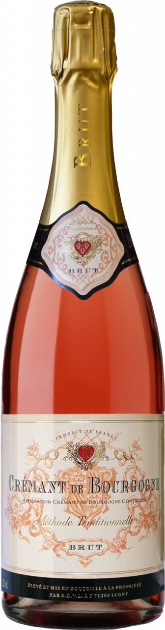 Cave de Lugny Crémant de Bourgogne Rosé Brut Méthode Traditionnelle